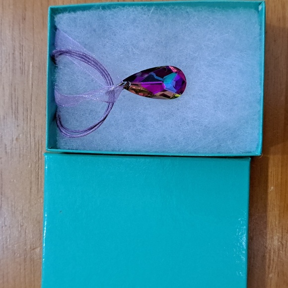 Nightshade Purple Crystal Marquise Necklace - Picture 4 of 6